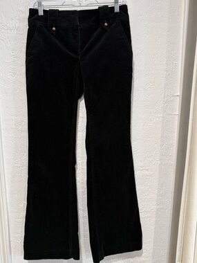 Vintage Andrea Becker Black  Pants  Flare Corduroy fabric Sz 2